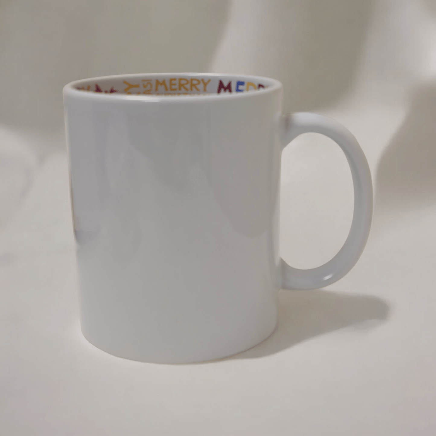 11oz Christmas Printed Inner Ceramic Mug & Smash Proof Box - Mackie Direct