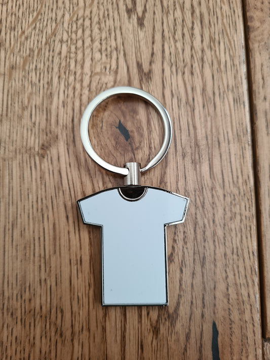 Sublimation Metal T Shirt Keyrings-Mackie Direct