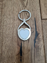 Load image into Gallery viewer, New Sublimation Metal Heart Keyring
