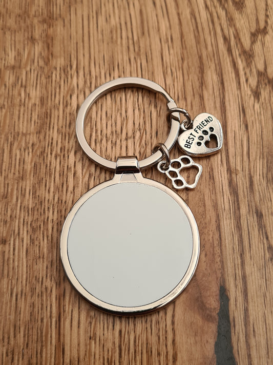 Sublimation Metal Pet Themed Keyring - Mackie Direct