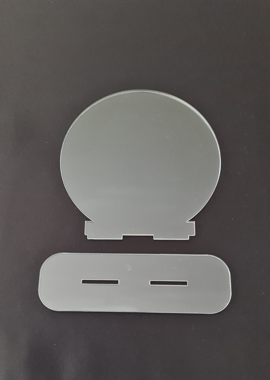 Clear Acrylic Round Table top Sign