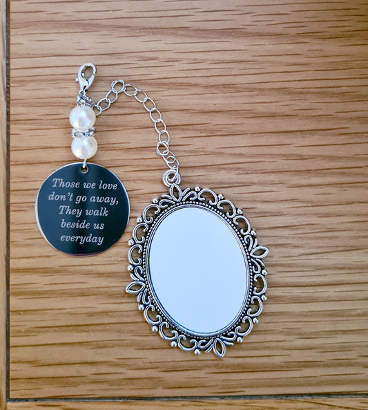 Sublimation Oval Wedding Memorial Charm