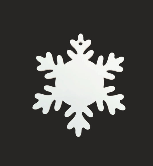 Snowflake Acrylic Bauble Christmas Tree Decoration - Mackie Direct