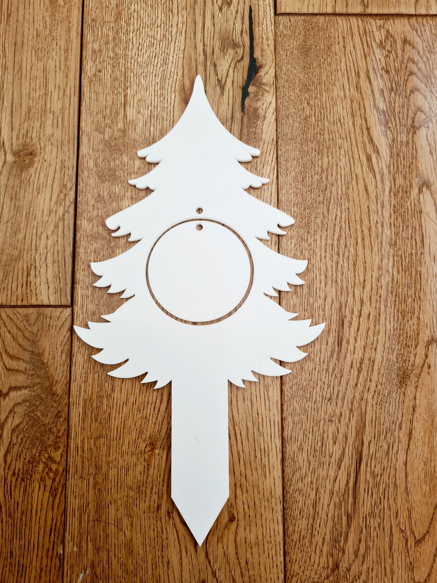 Acrylic Christmas Tree Bauble Grave Marker