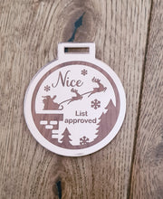 Load image into Gallery viewer, Acrylic Nice List Medal
