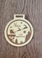 Load image into Gallery viewer, Acrylic Nice List Medal
