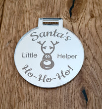 Load image into Gallery viewer, Acrylic Santa&#39;s Little Helper Medal
