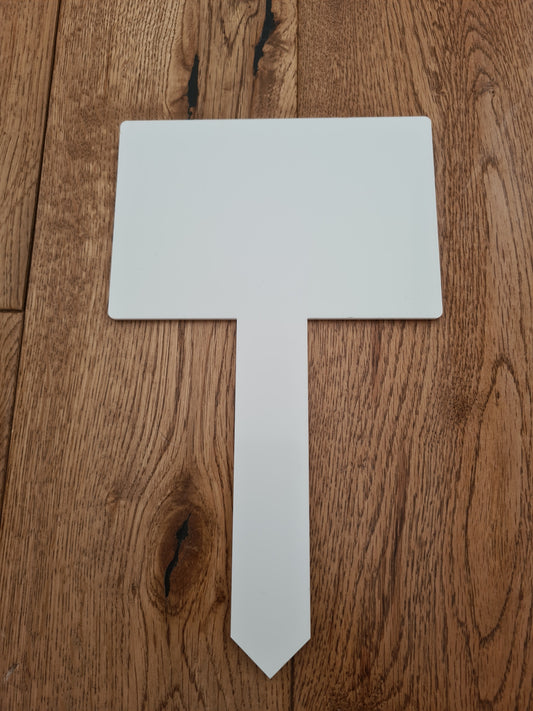 Rectangle Acrylic Grave Marker - Mackie Direct