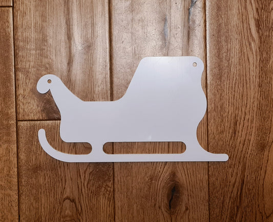 Acrylic Santa Sleigh Christmas Decoration Hanger - Mackie Direct