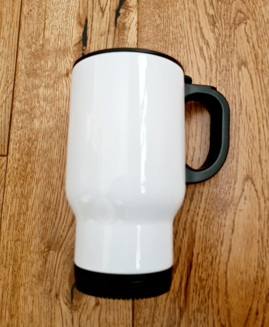 New 500ml Stainless Steel Travel Mug - Mackie Direct