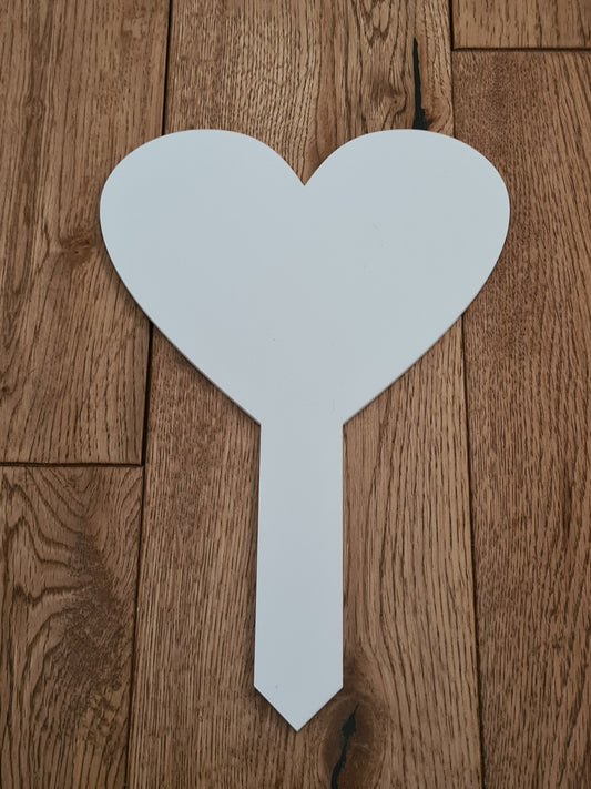 Heart Shaped Acrylic Grave Marker - Mackie Direct