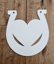 Load image into Gallery viewer, Acrylic Heart &amp; Horseshoe Hanging Sign
