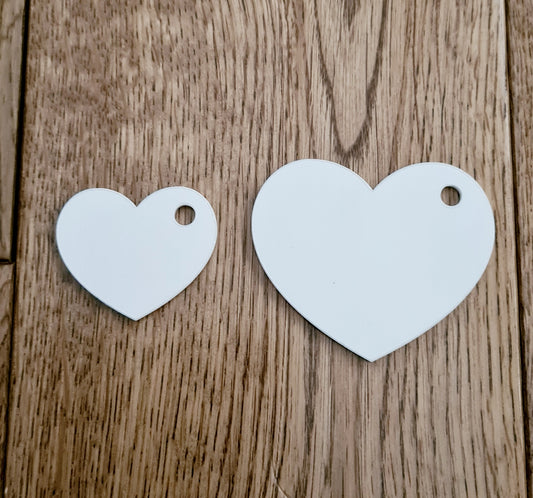 Acrylic Heart Shaped Keyring