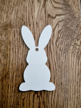 Load image into Gallery viewer, Acrylic Easter Bunny Shaped Tag
