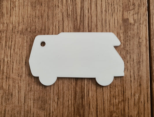 Acrylic Motorhome Shaped Keyring