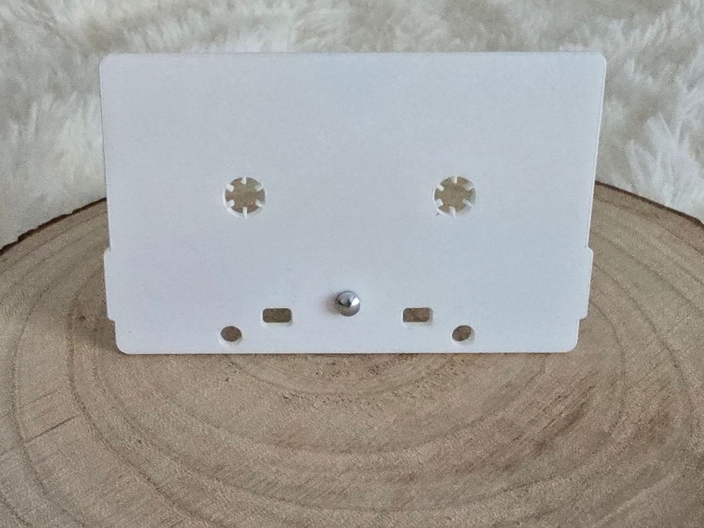 Acrylic Cassette Tape Shaped with Pin Stand - Mackie Direct