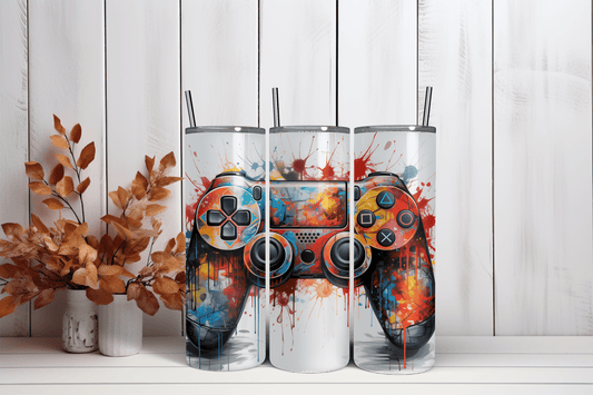 20oz Skinny Tumbler Sublimation Print - Controller - Mackie Direct