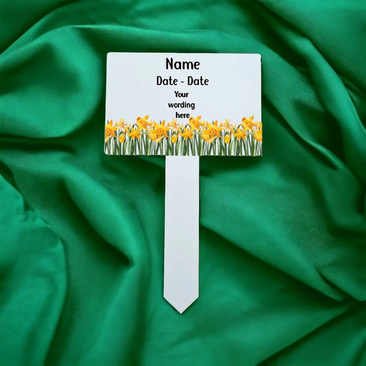 Grave Marker / Stake Sublimation Print - Daffodils 1