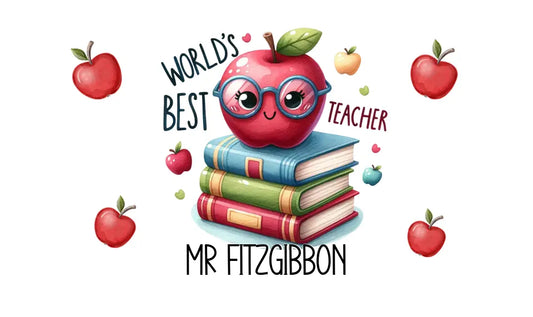 Metal Tin Sublimation Print - Teacher Apple - Mackie Direct