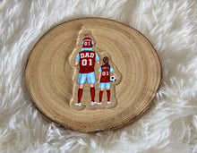 Load image into Gallery viewer, Football Dad &amp; Child/Children Car Charm
