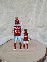 Load image into Gallery viewer, Football Dad &amp; 2 Children A5 Clear stand
