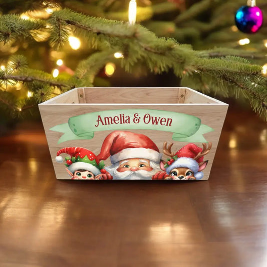 UV Printed Christmas Crate - Design 1