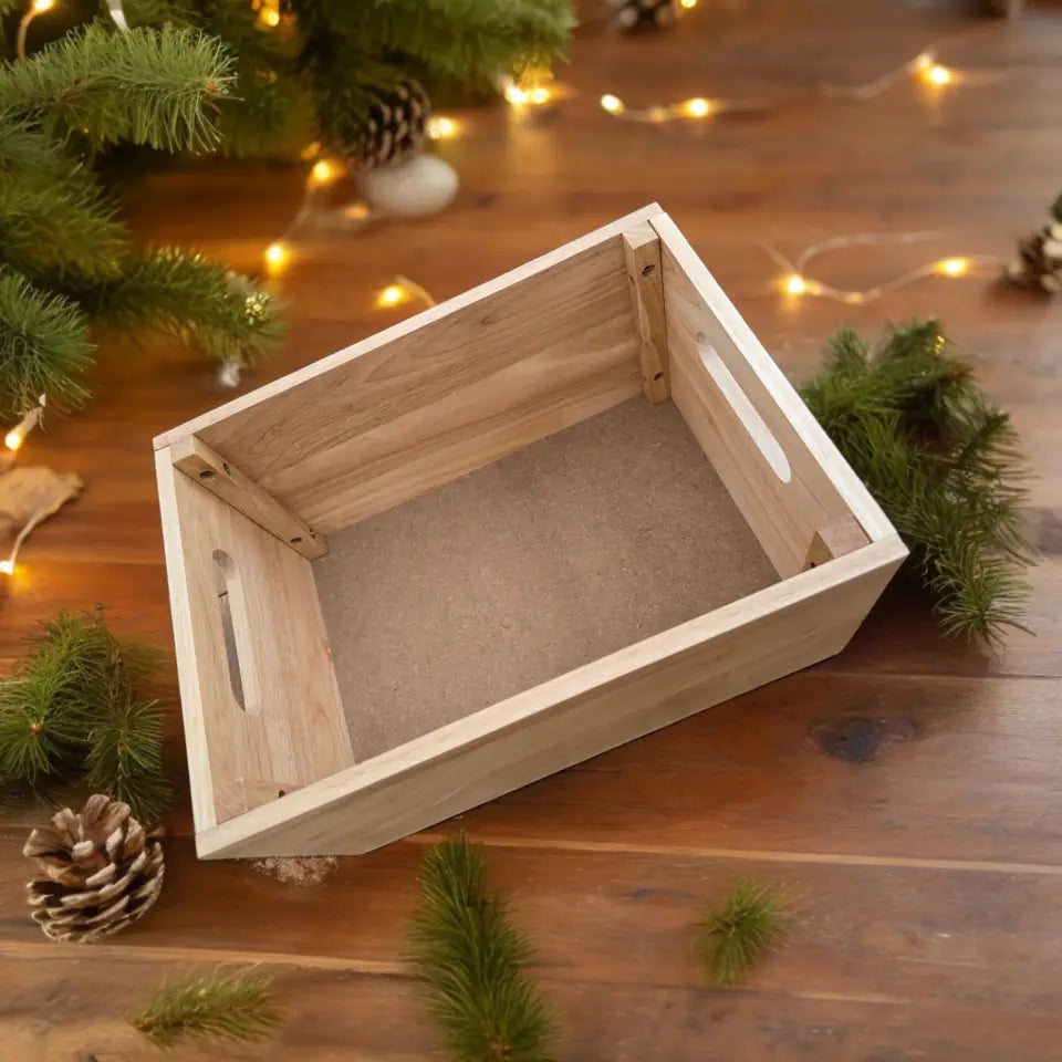 UV Printed Christmas Crate - Design 2