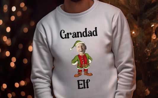 Grandad Elf DTF Transfer - Mackie Direct