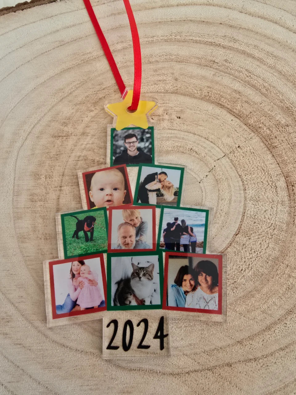 UV Printed Photo Tree Decoration