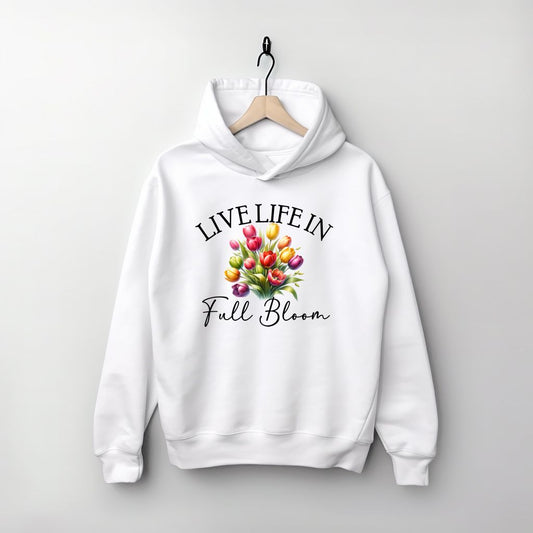 DTF Live life in full bloom Transfer - Mackie Direct