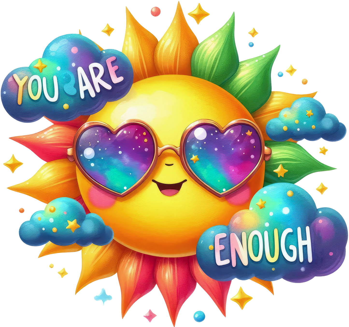 DTF 'You Are Enough' Sunshine