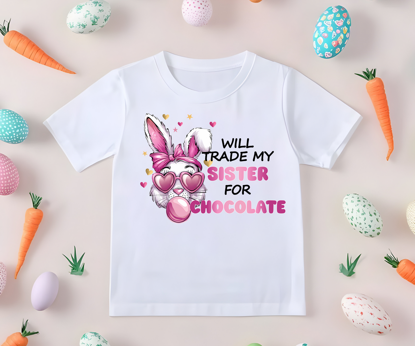 DTF Bubble Bunny - Will Trade My For Chocolate