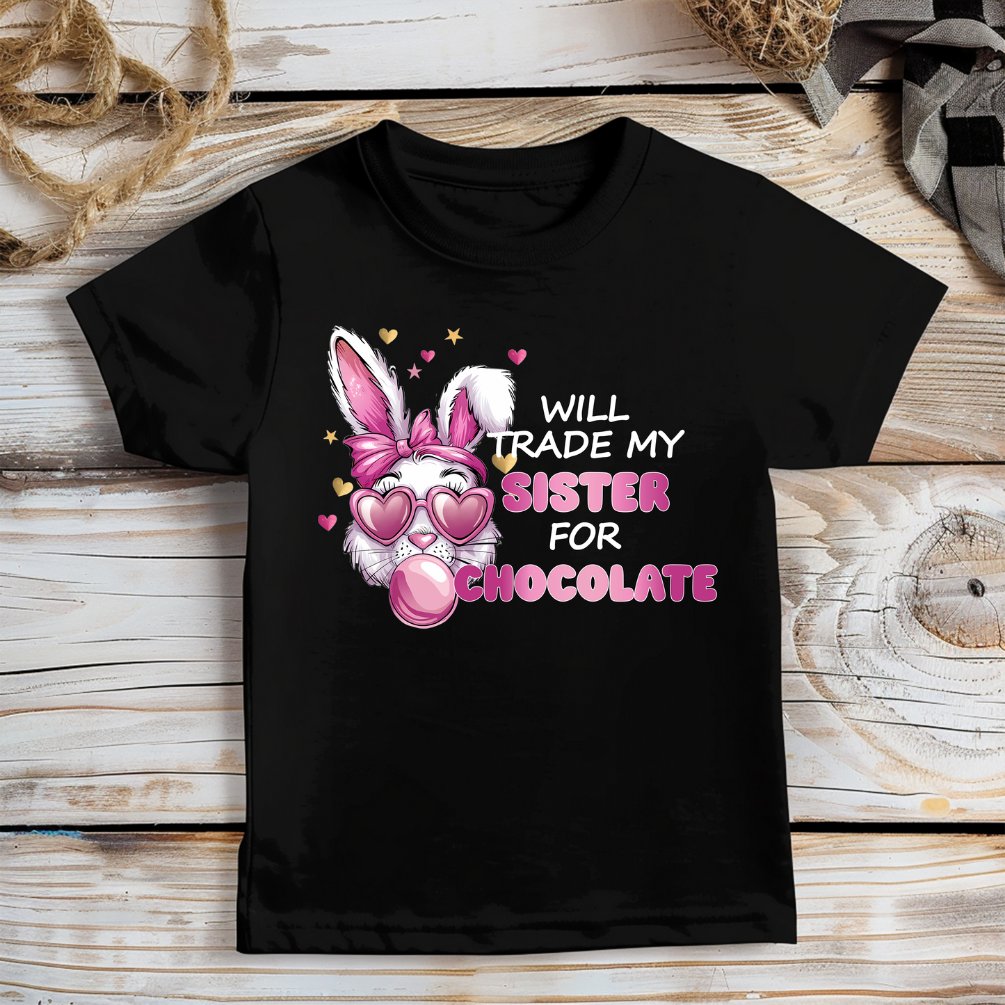 DTF Bubble Bunny - Will Trade My For Chocolate