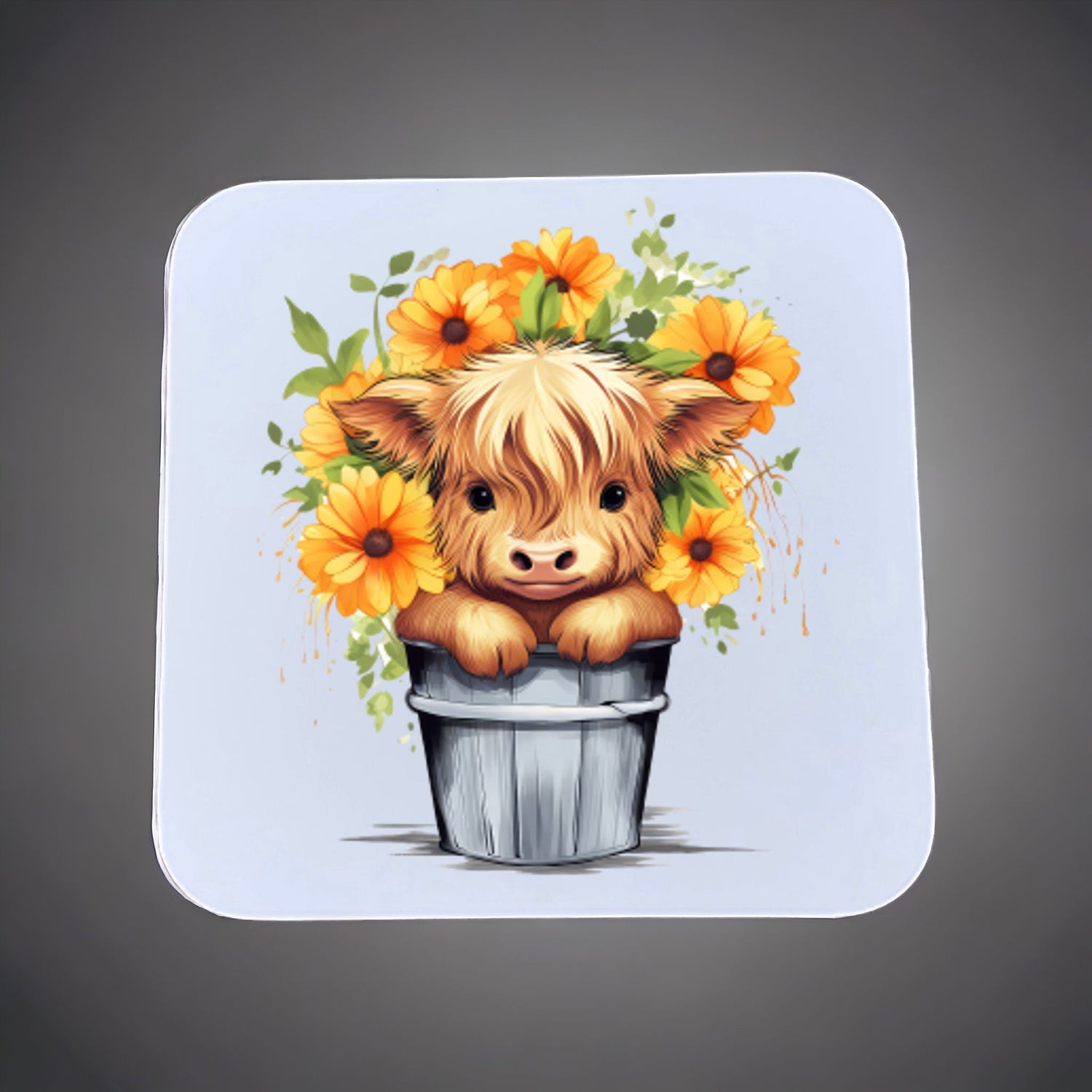 Highland Cow Coaster Sublimation Print - Mackie Direct