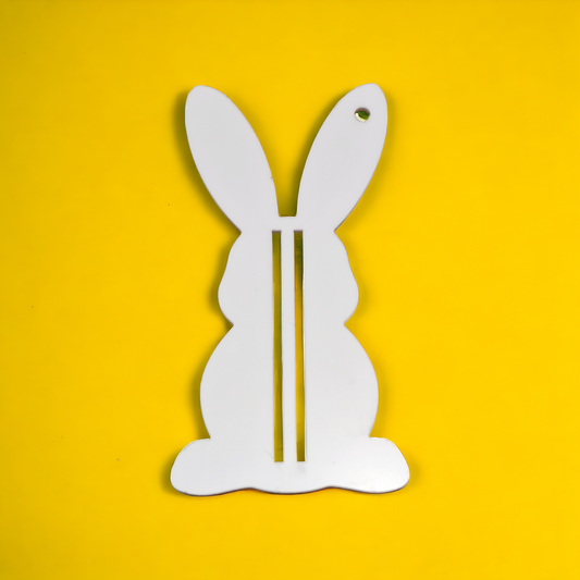 Acrylic Easter Bunny Shaped Money Holder - Mackie Direct