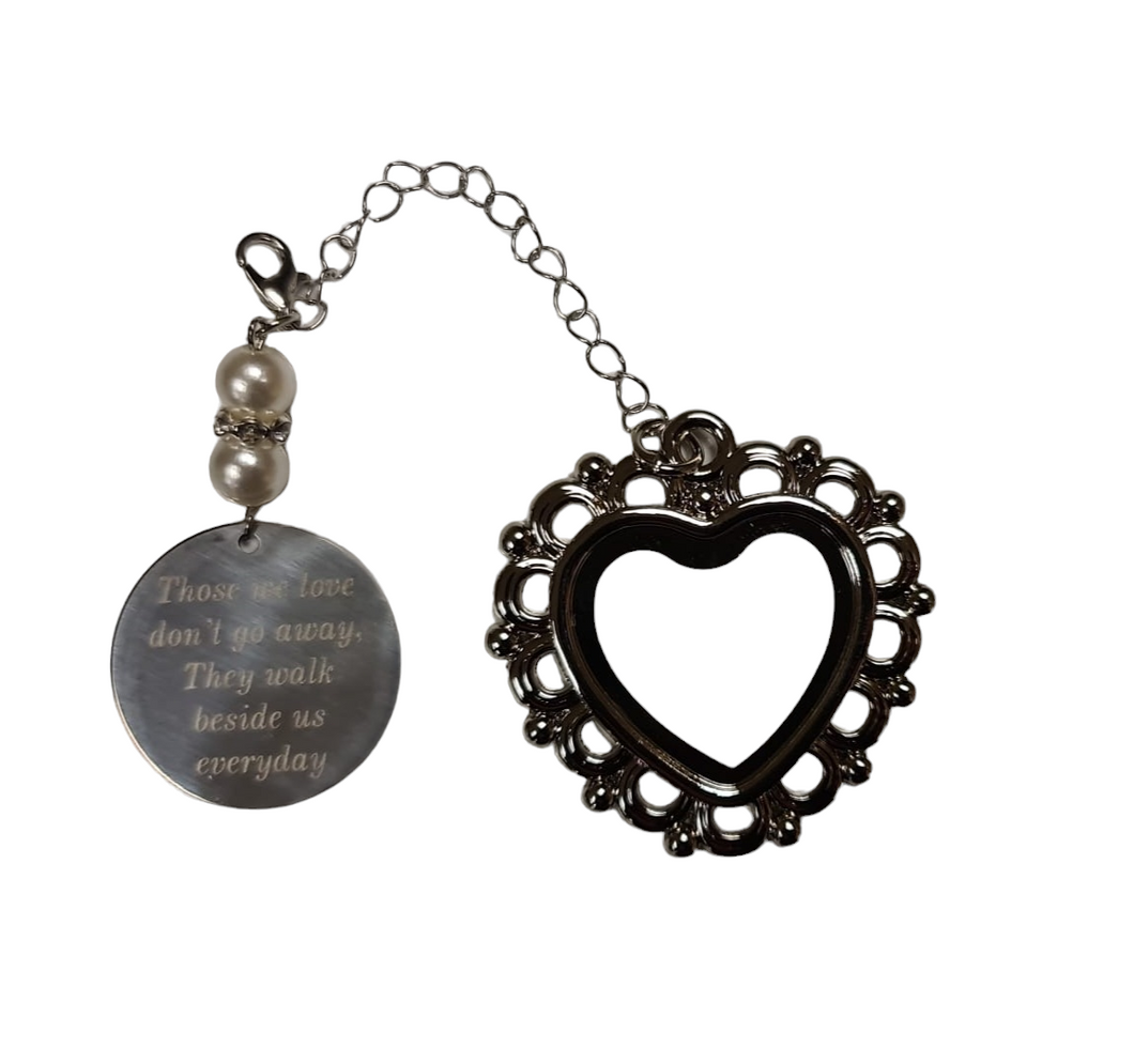 Sublimation Heart Shaped Wedding Memorial Charm