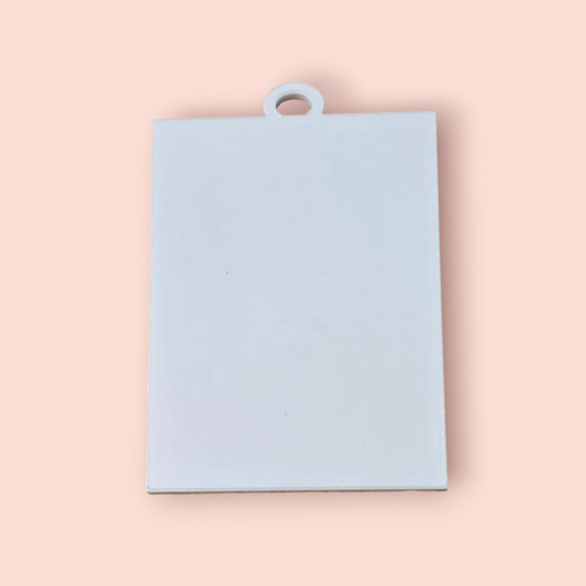 Acrylic Rectangle Photo hanging tag - Mackie Direct