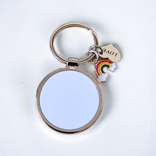 Sublimation Metal Rainbow Keyring - Mackie Direct