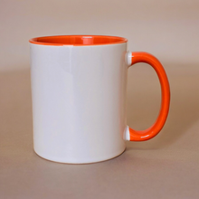 Load image into Gallery viewer, 11oz Coloured Inner &amp; Handle Ceramic Mug &amp; Smash Proof Box
