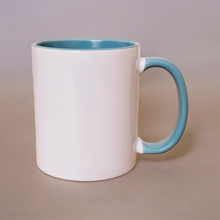 Load image into Gallery viewer, 11oz Coloured Inner &amp; Handle Ceramic Mug &amp; Smash Proof Box
