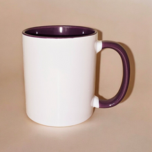 Load image into Gallery viewer, 11oz Coloured Inner &amp; Handle Ceramic Mug &amp; Smash Proof Box
