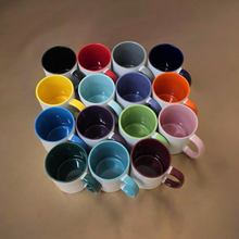 Load image into Gallery viewer, 11oz Coloured Inner &amp; Handle Ceramic Mug &amp; Smash Proof Box
