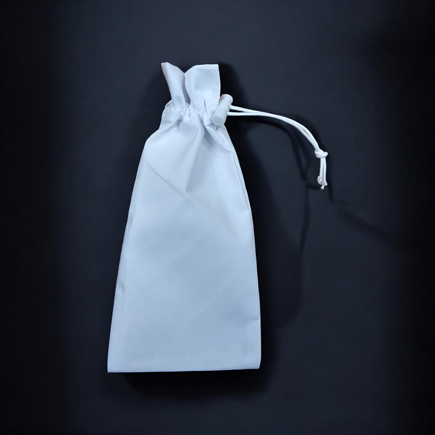 White Drawstring Glasses Pouch