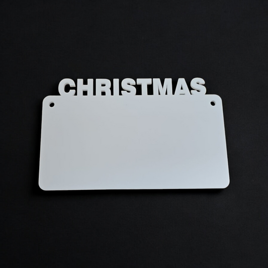 Acrylic Christmas Hanging Sign - Mackie Direct