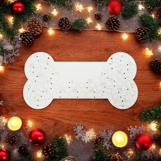 MDF Bone Shaped Advent Calendar-Mackie Direct