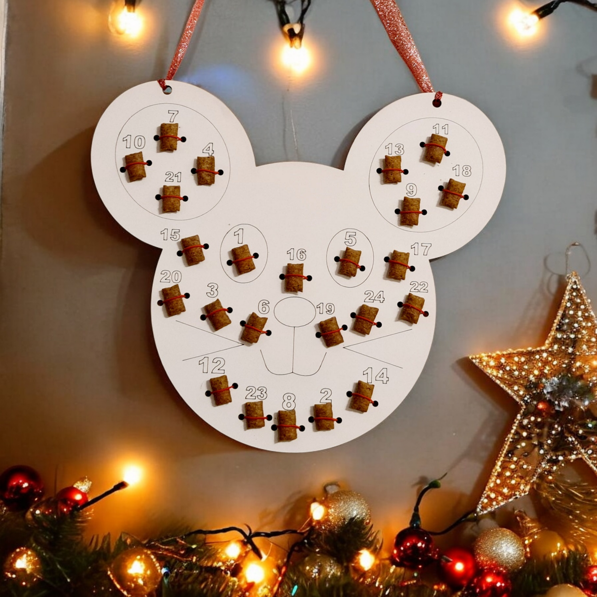 MDF Cat Advent Calendar (Mouse Head) - Mackie Direct