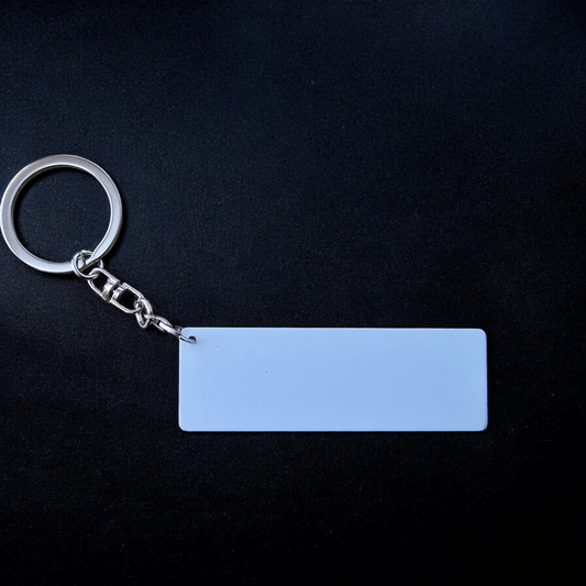 Sublimation Metal Car Reg Keyring - Mackie Direct