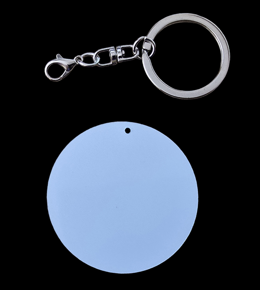 Sublimation Metal Round Keyring - Mackie Direct