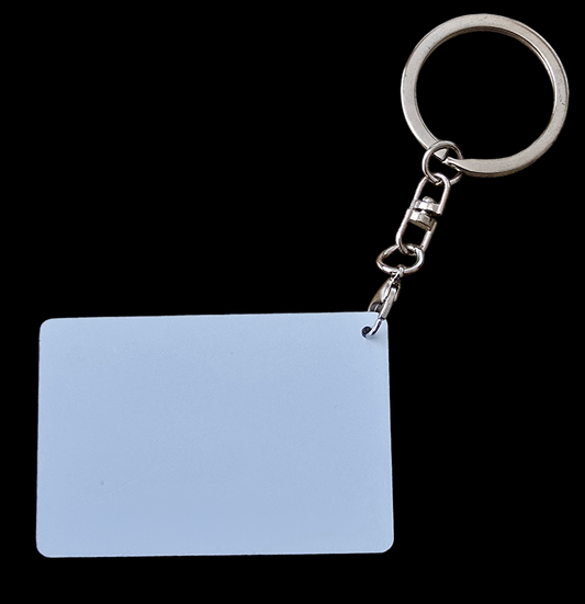 Sublimation Metal Rectangle Keyring - Mackie Direct