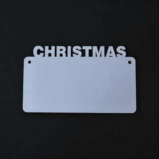 Premium Sublimation Coated Acrylic Christmas Hanging Sign - Mackie Direct